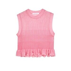 Cecilie Bahnsen Celia Vest Sheer Summer Knit - NWT